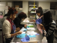 Making Snowflakes for the Holiday Celebration